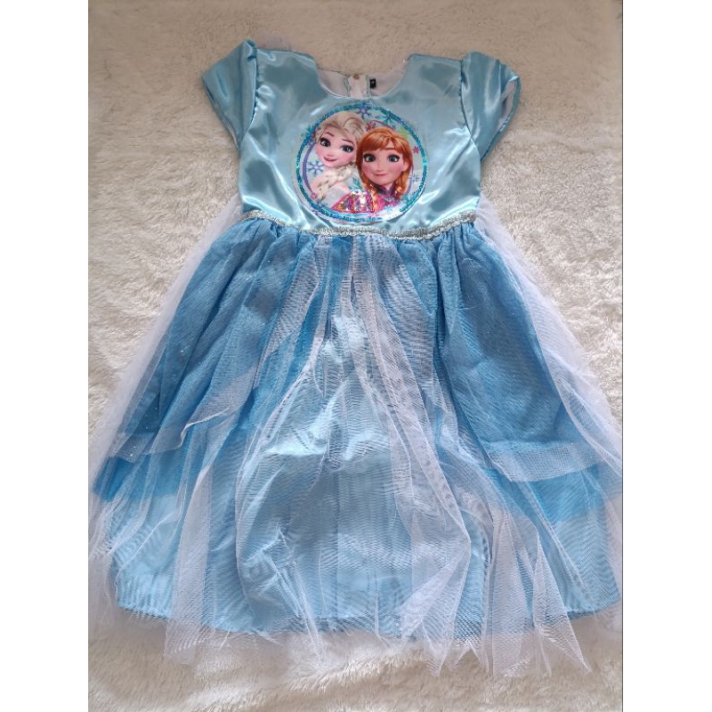 dress frozen anak baju pesta baju princess frozen kostum elsa