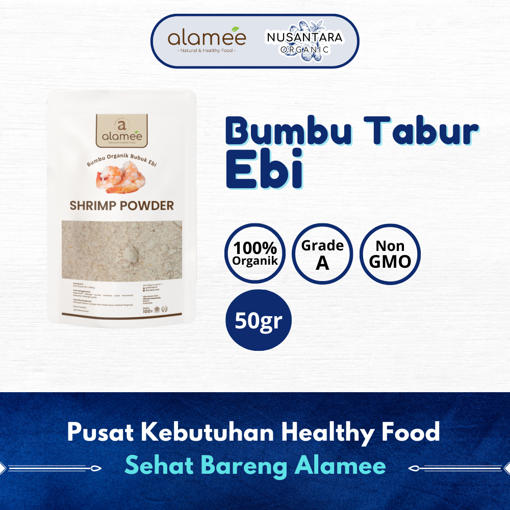 

ALAMEE 50gr Ebi Bubuk Kering Halus Udang Bumbu Dapur Organik Shrimp Powder Giling Praktis Nusantara