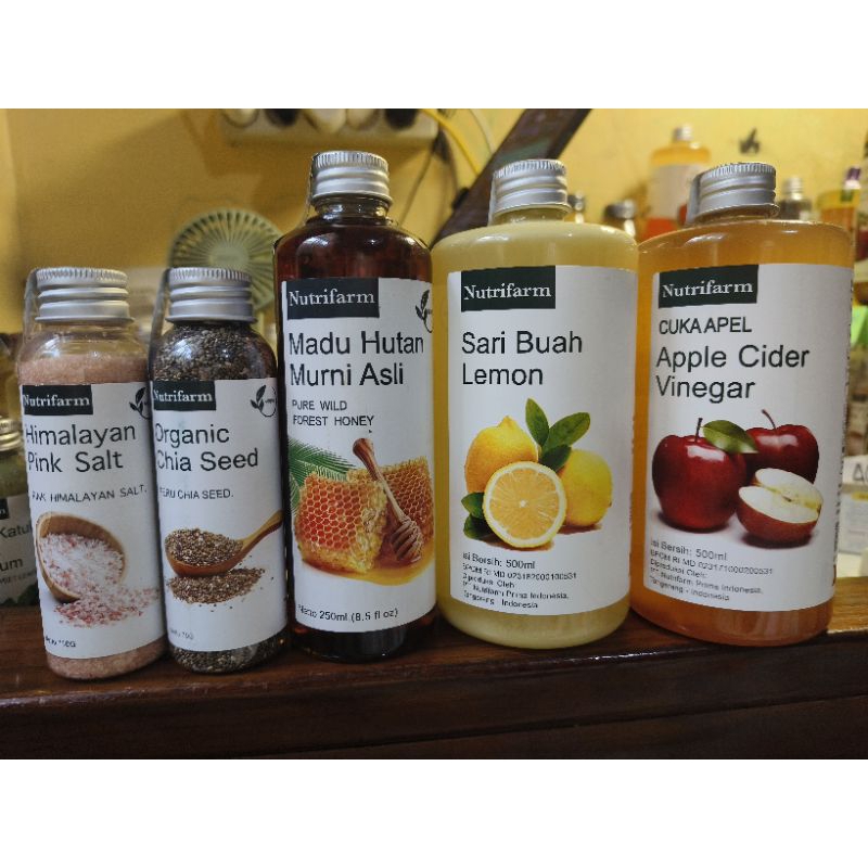 

nutrifarm cuka apel organik 100%halal bpom cuka apel