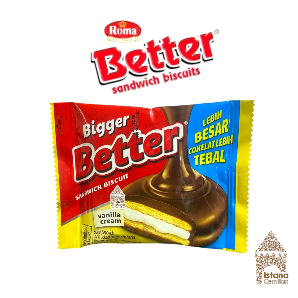 

Better Sandwich Biscuit Cokelat 27 Gram SATUAN