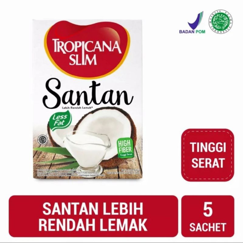 

Tropicana Slim Santan Bubuk Rendah Lemak Isi 5x20gr
