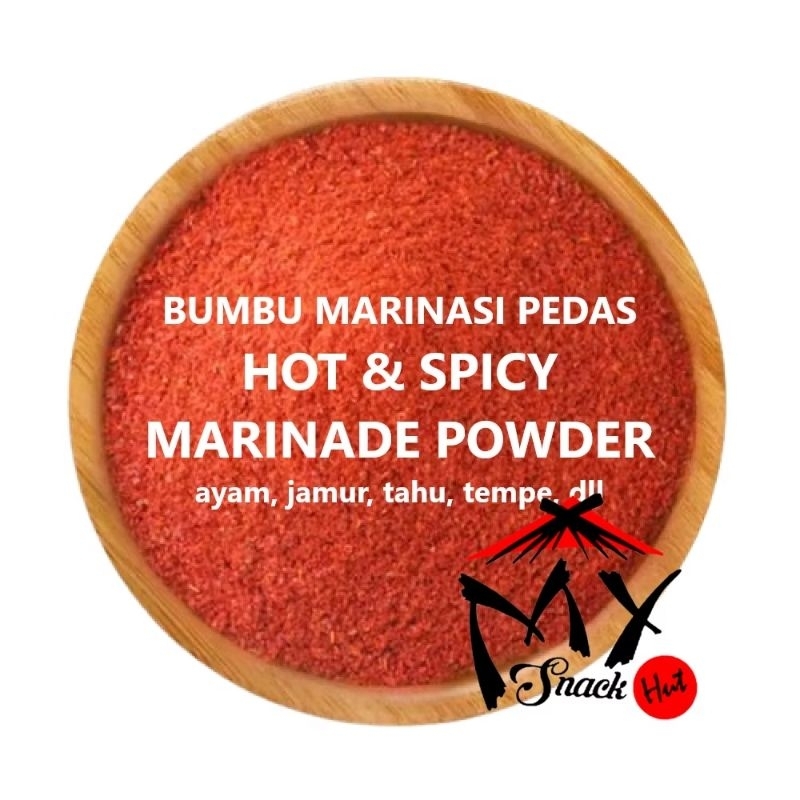 

MARINASI PEDAS 250GR BUMBU PERENDAM AYAM JAMUR UDANG KENTANG SERBAGUNA HOT CHILLI MARINADE MIX HALAL
