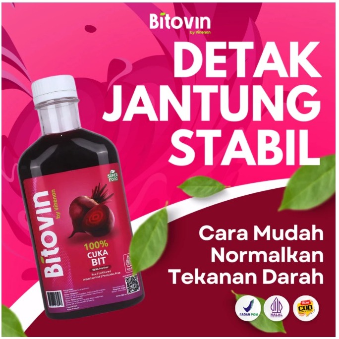 

BITOVIN Cuka Buah Bit 300ml Menurunkan Kolesterol dan Mencegah Penyumbatan Jantung Garansi Original