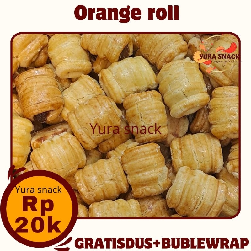 

Orange Roll Yura Snack - Kue Gulung Rasa Jeruk Segar & Lembut