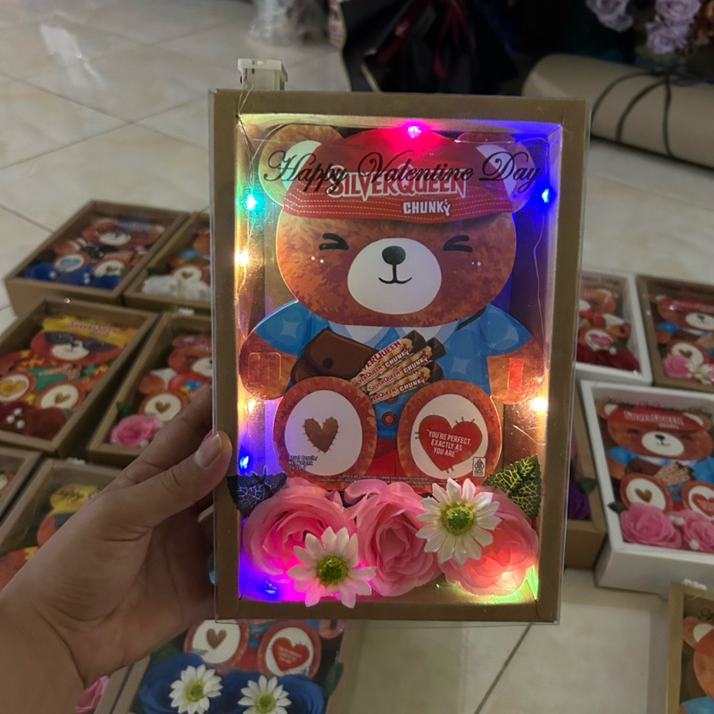 

hampers coklat Silverqueen Teddy bear edisi Valentine