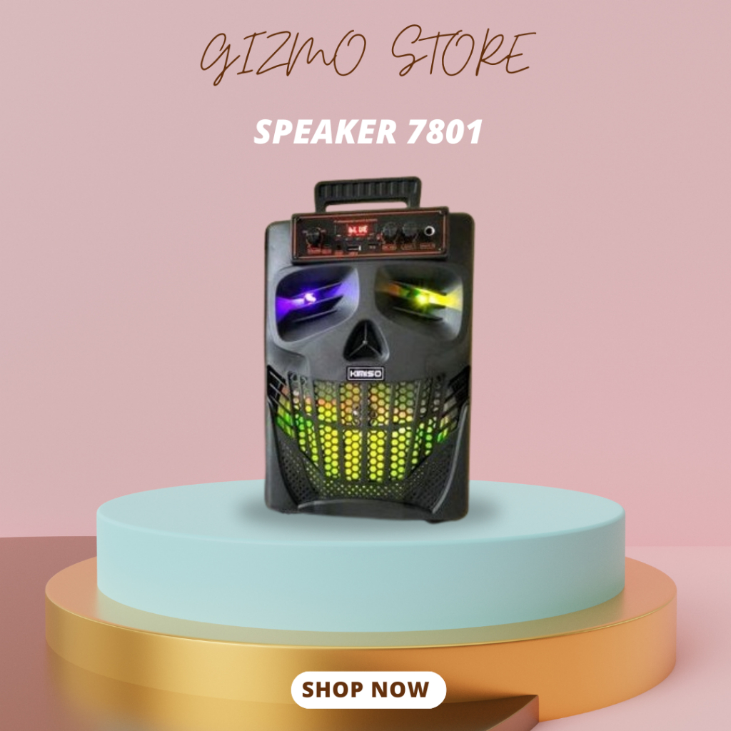 Speaker Bluetooth Portabel MKC Kimiso 7801 8.8 inch Free Mic