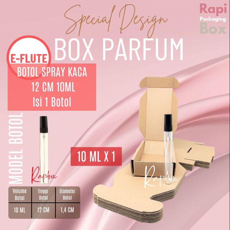 

Rapibox Box Khusus Parfum SPRAY KACA 12 CM 10 ML ISI 1 BOTOL E-Flute