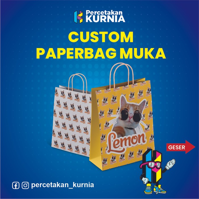 

Paper Bag Kado Custom Muka Foto Sendiri