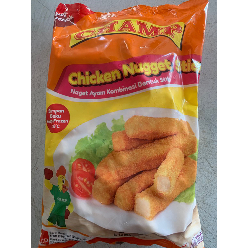 

Champ Nugget Ayam Stick 900g (Area Sumbar) Frozen Food