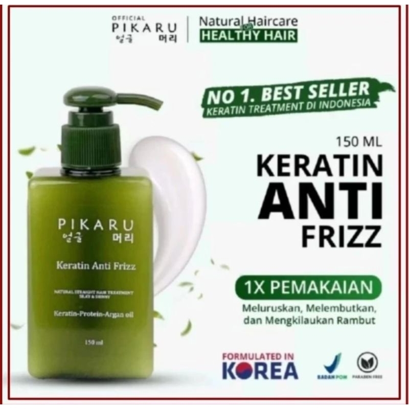 PIKARU KERATIN VITAMIN RAMBUT PIKARU KERATIN ASLI ORIGINAL 150ml PIKARU KERATIN ANTI FRIZZ ANTI RONT