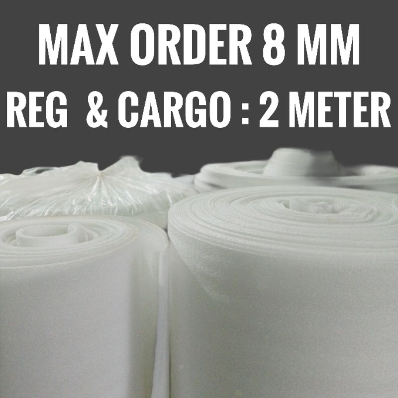 Polyfoam 8 mm / PE foam 8mm meteran