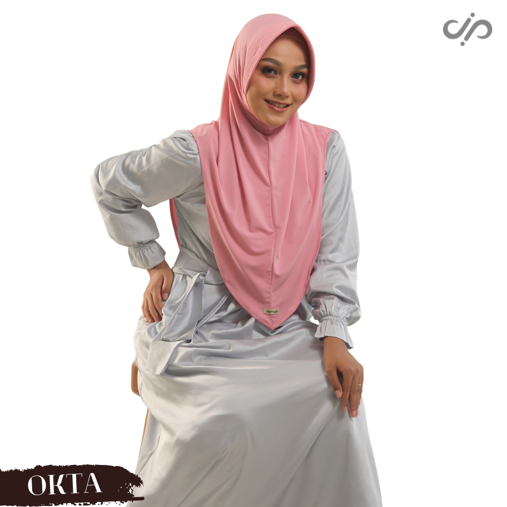 Okta - Hijab Instant Bergo Daily Instan Jersey Premium Ori Jamilah Hijab
