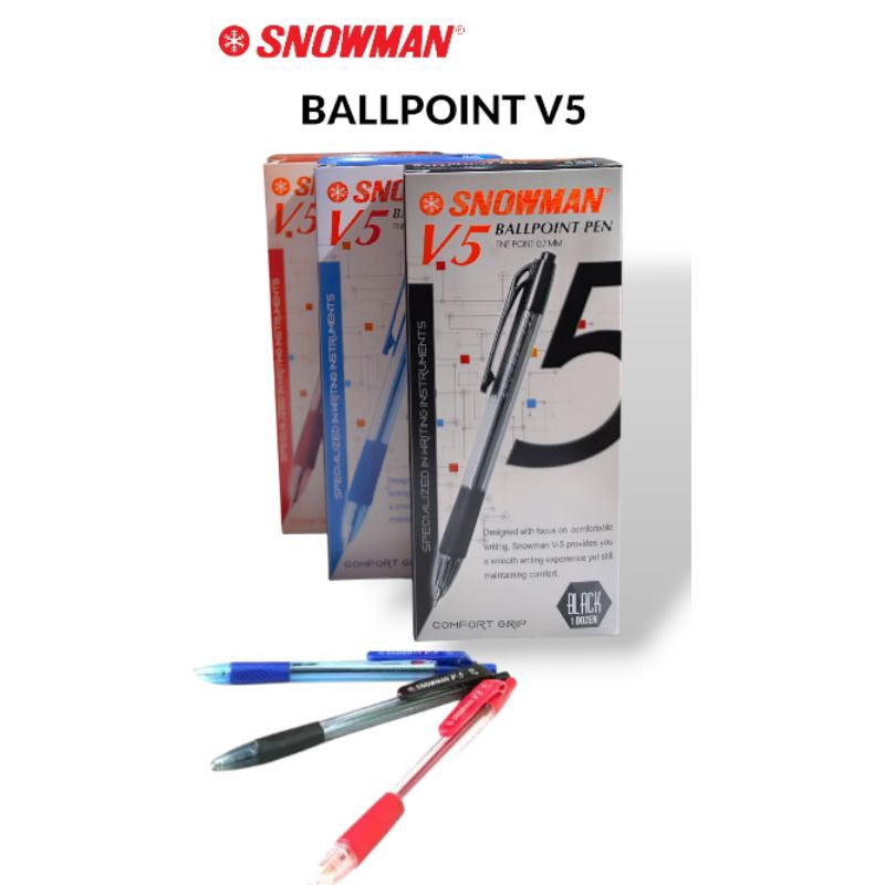 

BALLPOINT SNOWMAN V5 FINE POINT 0,7mm (LSN)
