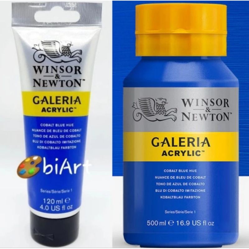 

Galeria Acrylic Colour 500ml / 120ml Cobalt Blue Hue Winsor & Newton