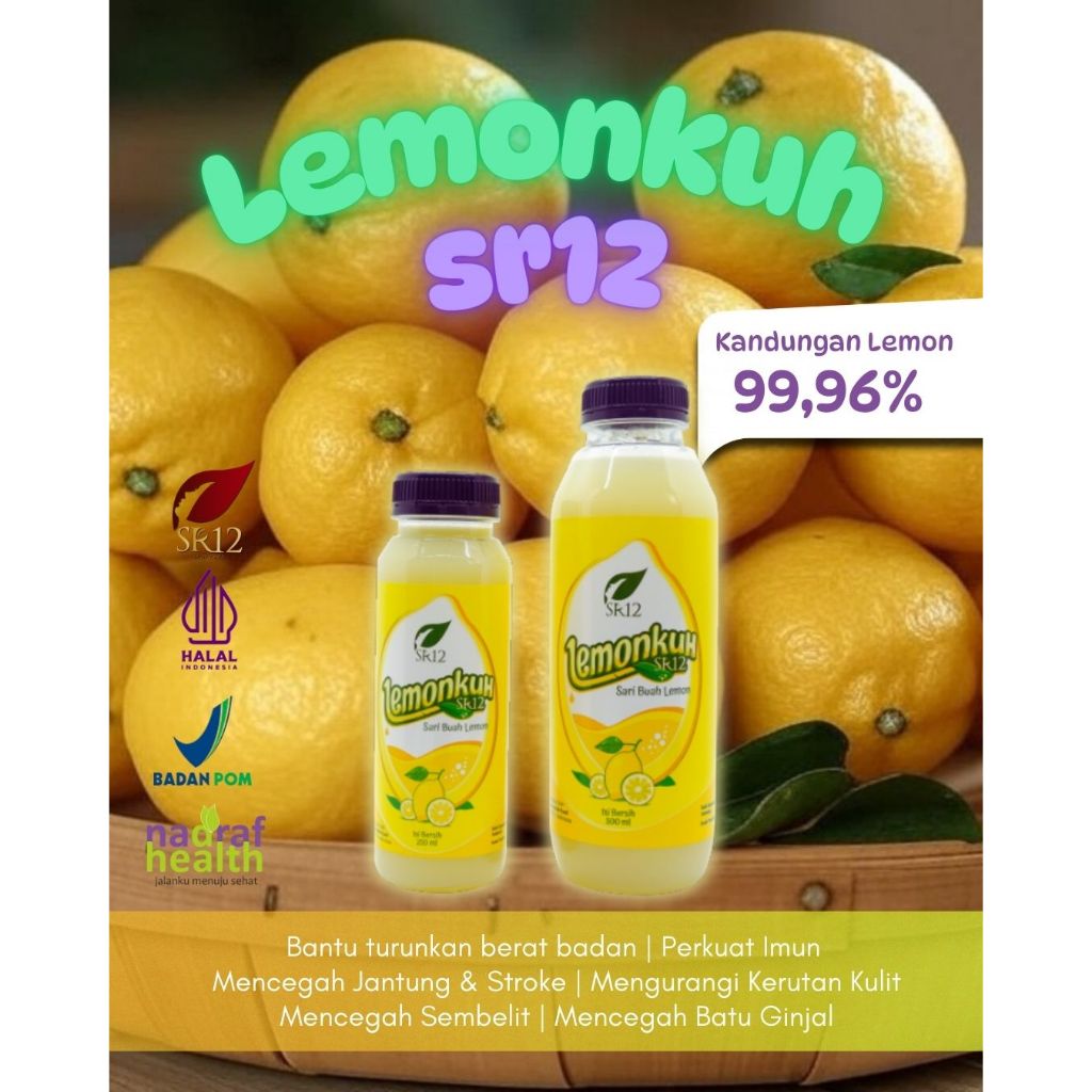 

Sari Lemon - Lemonkuh SR12 - Herbal - 250ml 500ml