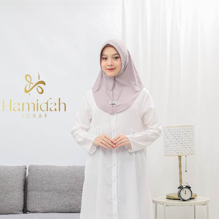 super deal hamidah - hijab adeeva bergo size s hamidah/bergo hamidah pad panjang