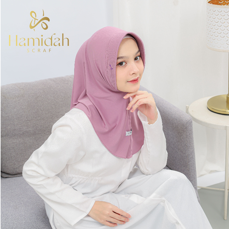 Hamidah - Hijab Adeeva Bergo size S Hamidah/Bergo Hamidah Pad Panjang