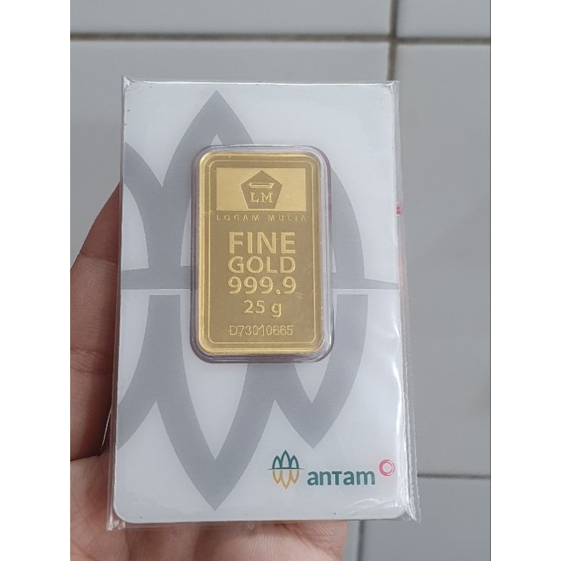 antam press certieye 25gr LM emas asli