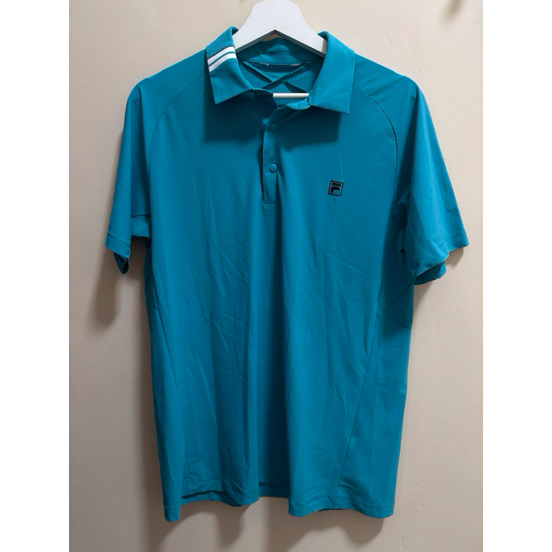 Preloved (PL) - Kaos Polo Polyester FILA Hijau Tosca