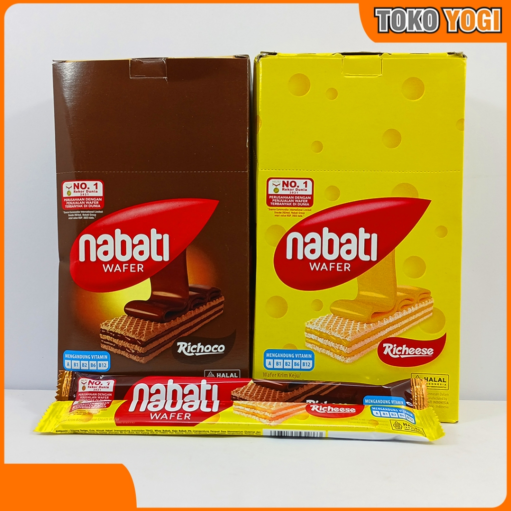 

NABATI WAFER KRIM BOX 100g VARIAN || 1 BOX (20 bungkus x 5g)