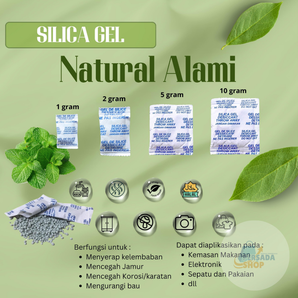 

Silica Gel Natural – Paket Kemasan 250 gram Penjaga Kelembapan Barang Kesayangan Anda!