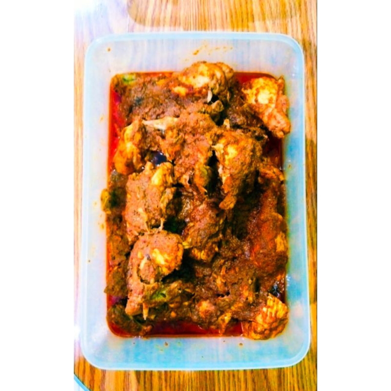 

Bumbu Raos rendang ayam 500gr kemasan vakum