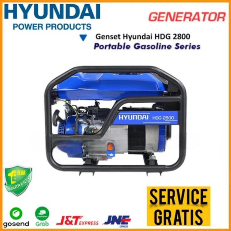 Genset Portable HYUNDAI HDG 2800 Mesin Genset Bensin