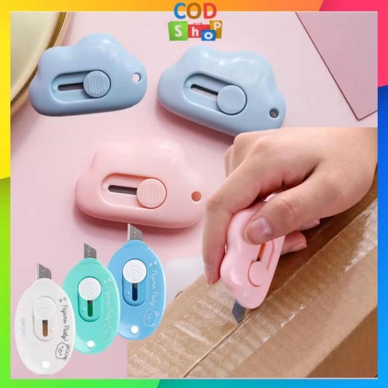 

Cutter Mini / Cutter Mini Pisau Kecil Bentuk Awan / Cutter Mini Bentuk Awan / Pisau Unboxing paket