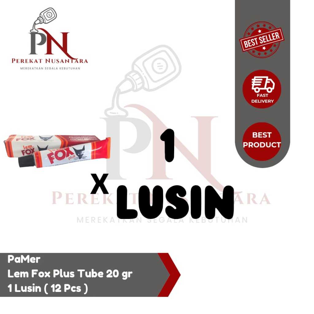 

Paket Hemat Lem Fox Plus Tube 20 gr 1 ( Satu ) Lusin | Lem Serbaguna