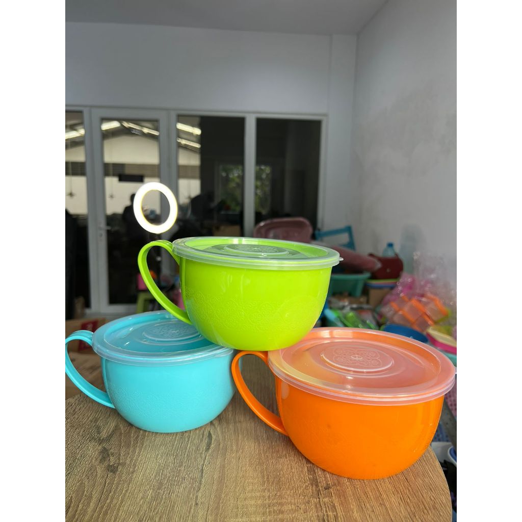 MANGKOK TUTUP TEBAL / MANGKOK TUTUP / MANGKOK PLASTIK BULAT / MANGKOK TUTUP WARNA / MANGKUK TUTUP / 
