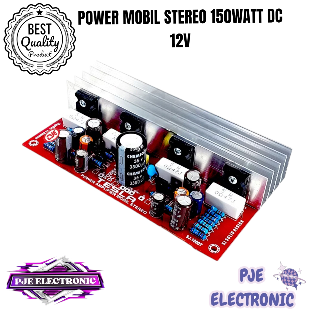 HEMAT Kit Power Amplifier Mobil DC 12VOLT Stereo 400watt Final Sanken **