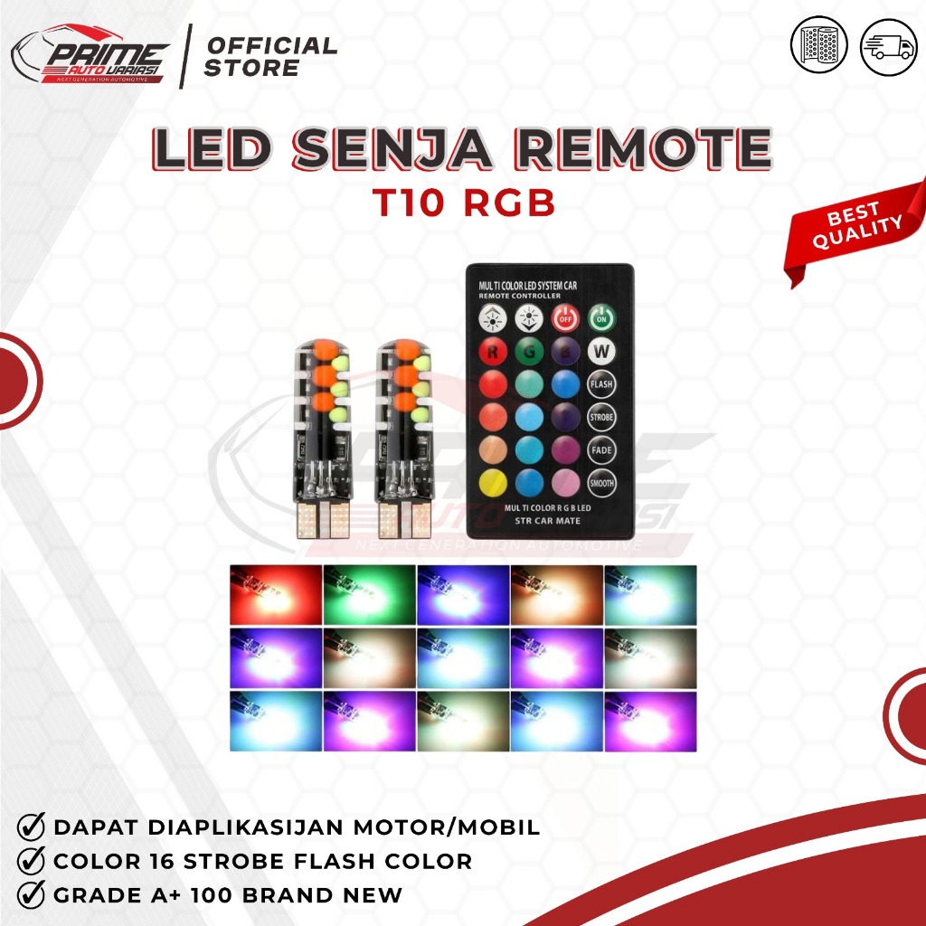 Lampu Led Senja Remote T10 / LED Senja Remote T10 RGB