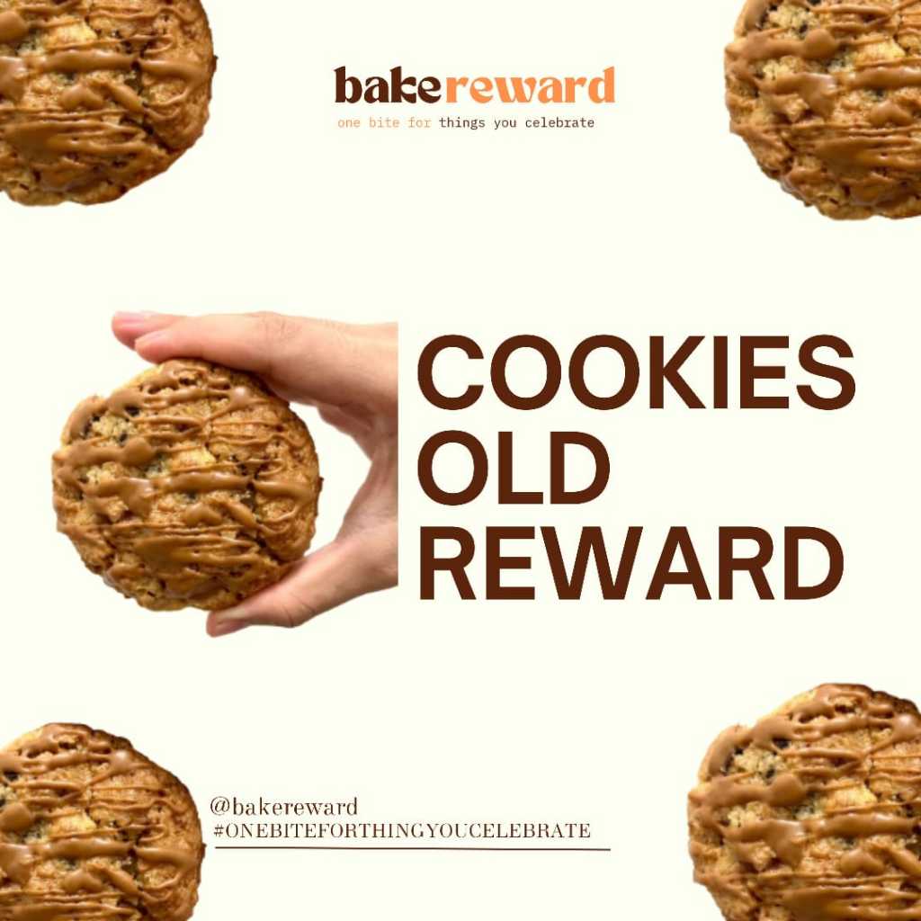 

Cookies Old Reward: The Fatigue By: Bakereward Decadent Biscoff dough filled with creamy Biscoff spread and a rich blend of three chocolates.