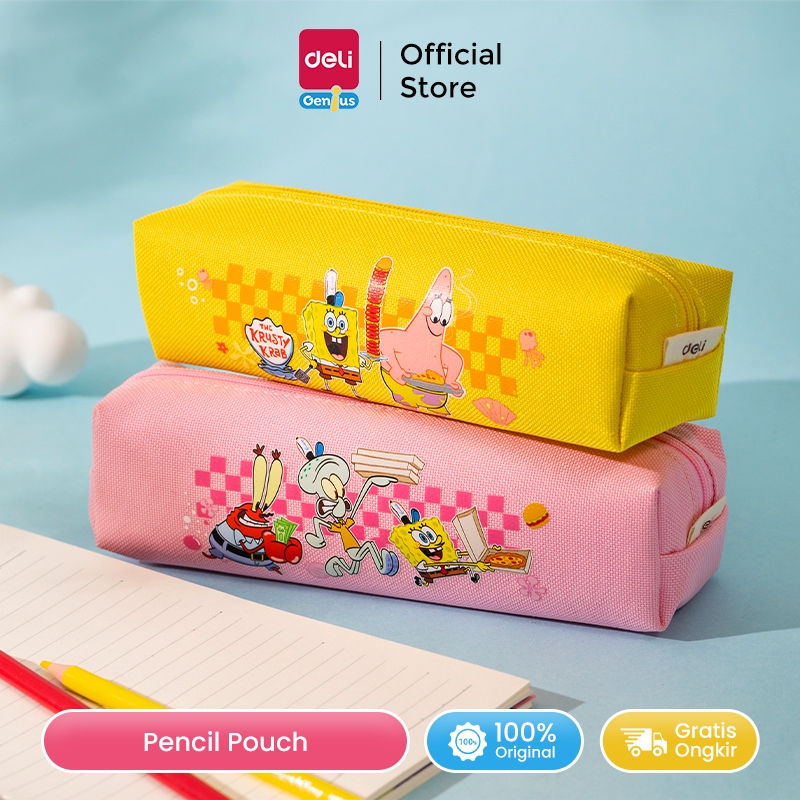 

Deli Pencil Pouch Tempat Pensil Kotak Pensil Spongebob Kain Oxford EH97X