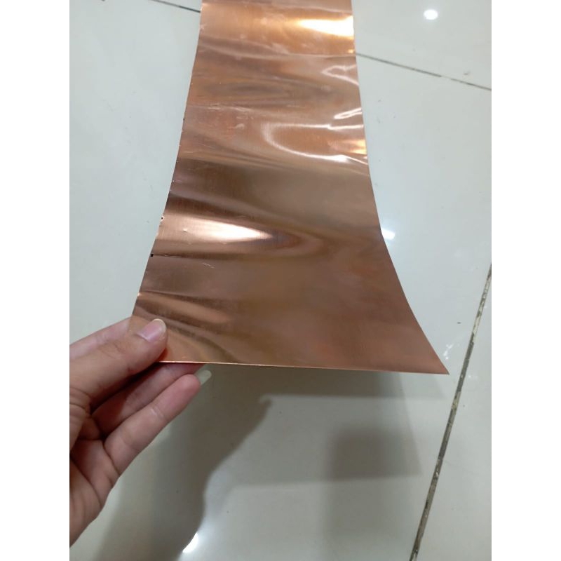 plat tembaga uk 0.5mm x 10cm x 15cm tembaga