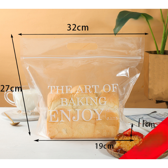 

50pcs plastik roti tawar premium tebal ziplock zipper kantong plastik roti serbaguna