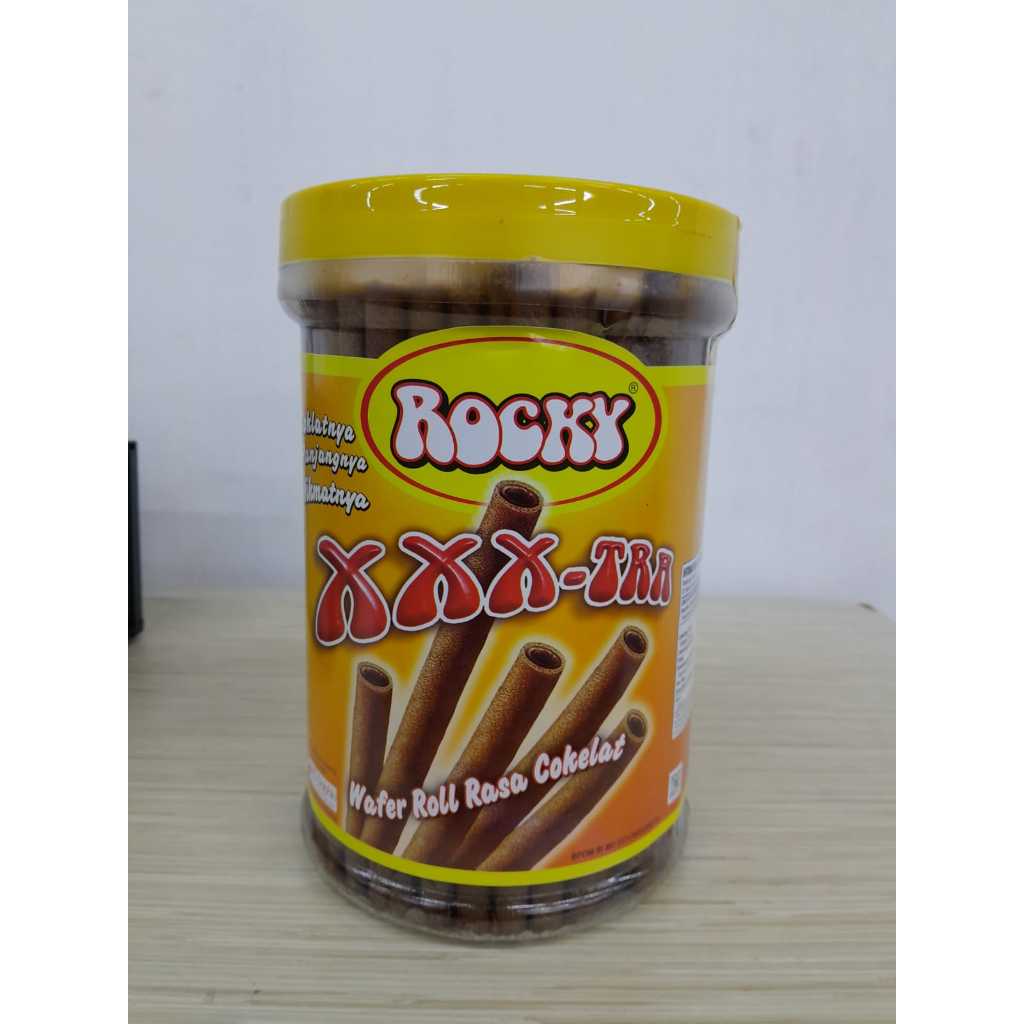 

ROCKY WAFER STIK COKLAT EXTRA | KEMASAN JAR 620 G | ASTOR TOPLES LEBARAN