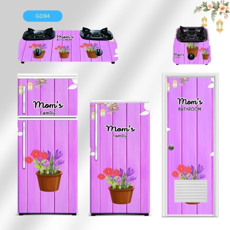 Stiker pilihan variasi kulkas / kompor / mesin cuci / magicom / dispenser / ac / rak piring / pintu 