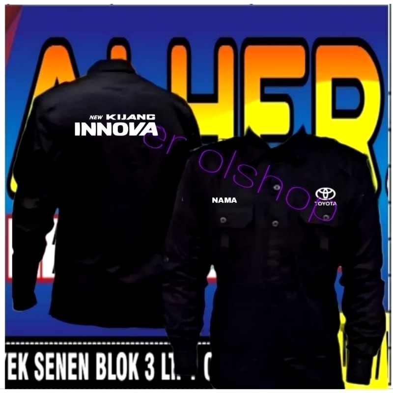 kemeja kijang Innova reborn Kemeja kijang Innova baju kijang Innova seragam kijang Innova Pdh kijang