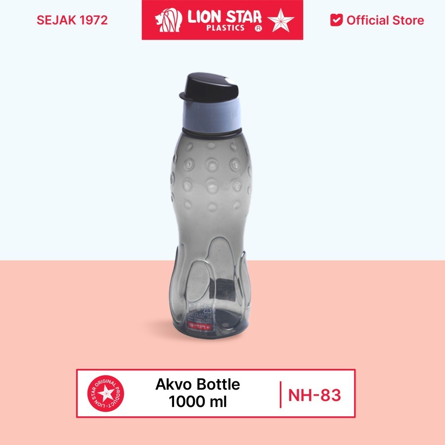 Lion Star Akvo Bottle 1000 ml NH-83 / LION STAR Botol Minum Akvo Bottle 1000 ml NH-83