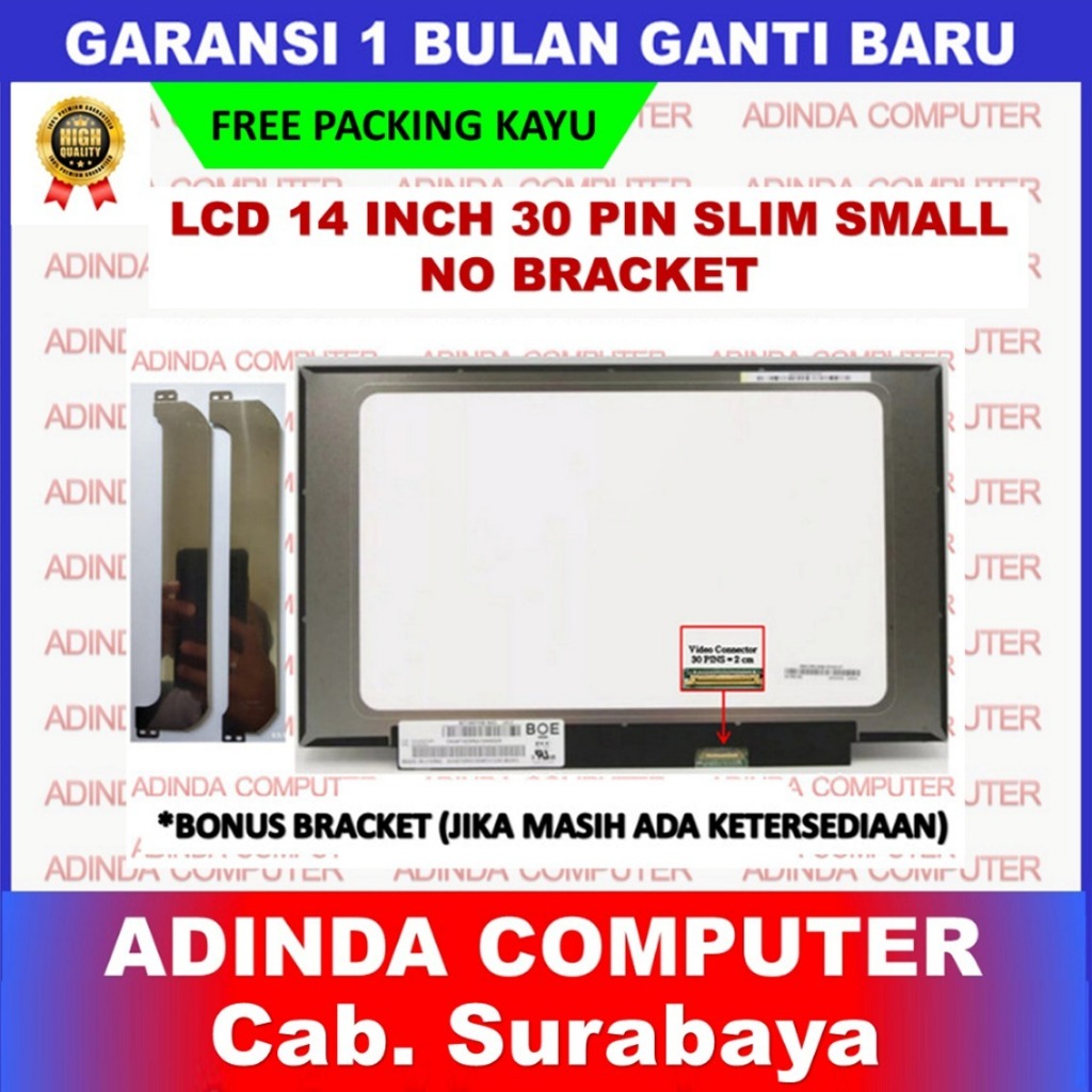 LCD LED Lenovo Ideapad 14IIL05 14IML05 S145-14IKB 14.0 Inch 30 Small NB
