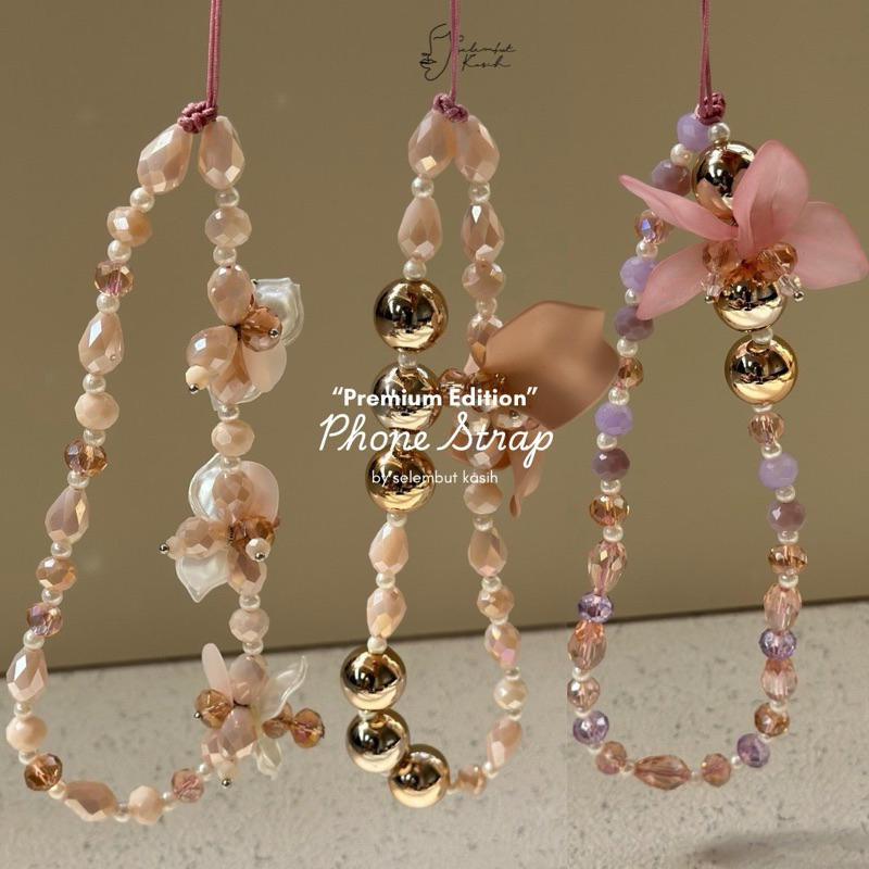 RJ2 Phone Strap / Phone Charm / Bag Charm / Gantungan HP manik-manik by Selembut Kasih