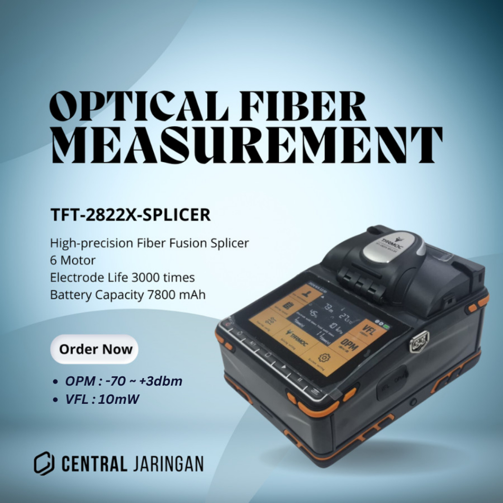 Tarmoc TFT-2822X-SPLICER | 6 Motor Fiber Optic Fusion Splicer  Alat Splicing