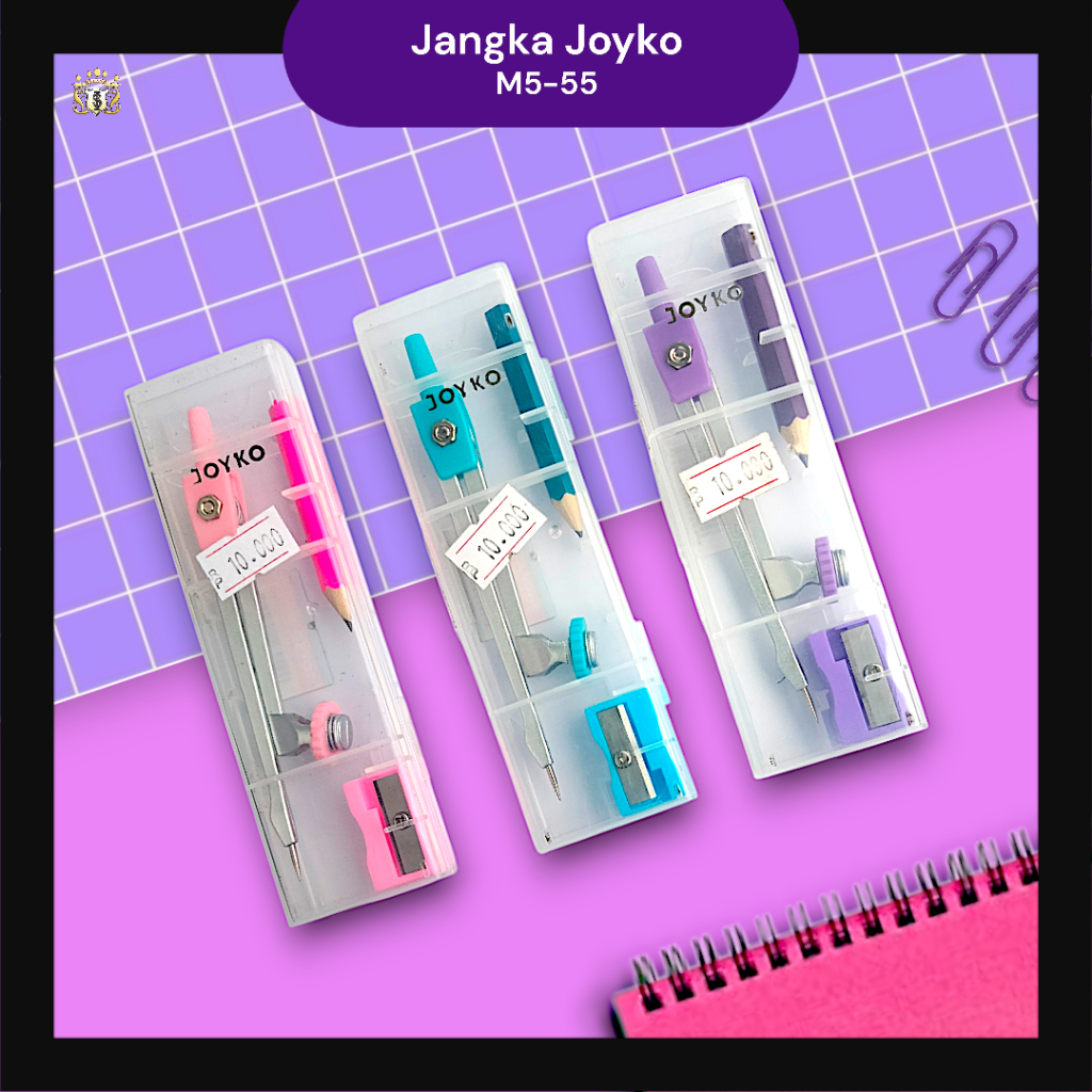 

Jangka Joyko MS-55 / Jangka Gagang Besi Silver Kuat 1 Set Pensil Bisa di lepas Serbaguna Untuk Gambar / Sekolah