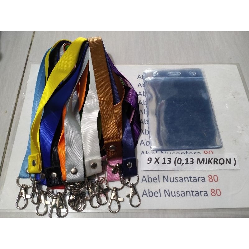 

paket Tali 2cm polos+plastik panitia uk 9x13cm isi paket 10 pcs tebal plastik 0, 13 mikron