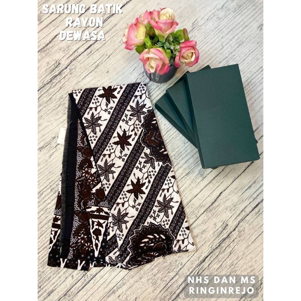 SARUNG BATIK RAYON KEMASAN BOX / SARUNG RAYON COWOK CEWEK / SARUNG RAYON BATIK / SARUNG RAYON BOX / 