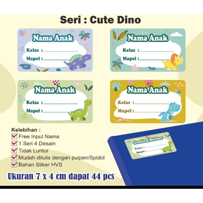 

Stiker Label Mata Pelajaran Anak Murah Anti Luntur Stiker Label Lucu