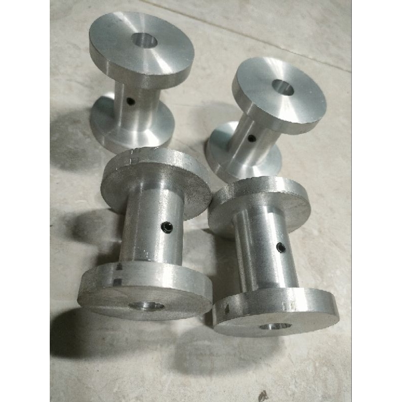 Roda unp diameter 6 cm panjang 6,8 cm lebar alur 4,8 cm dalam alur 1,5 cm lubang fariatif