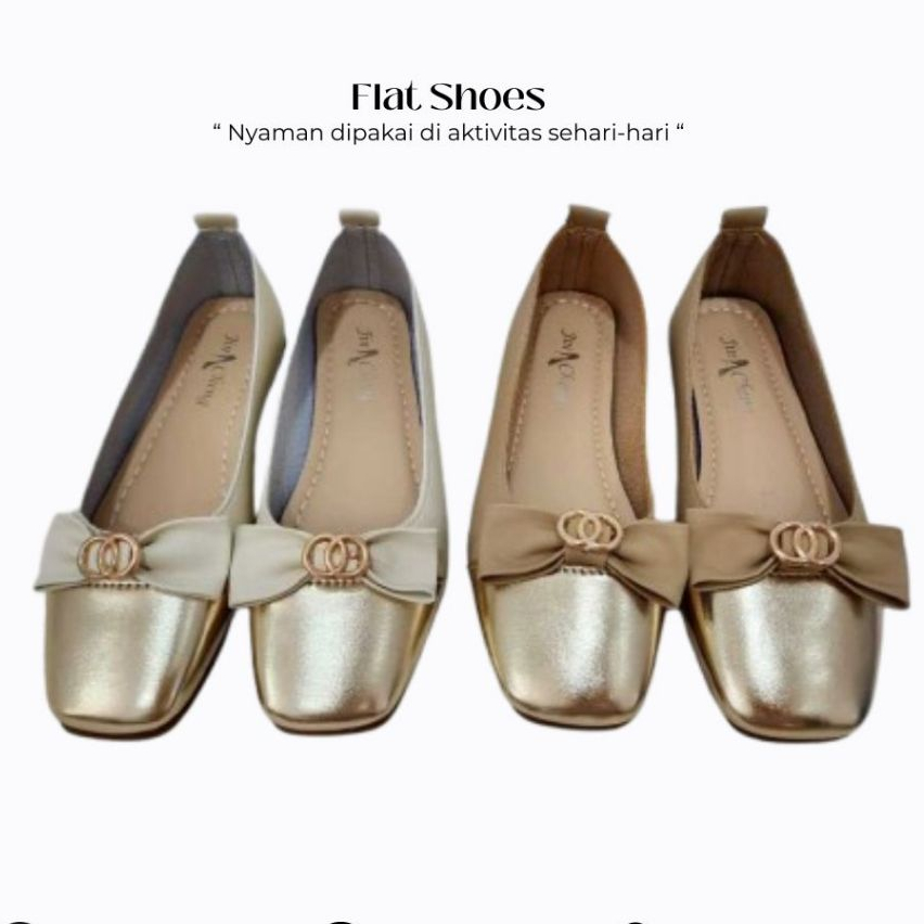 sepatu flat / flat shoes keren / Sepatu wanita / cewek / remaja / anak perempuan / sandal / kekinian
