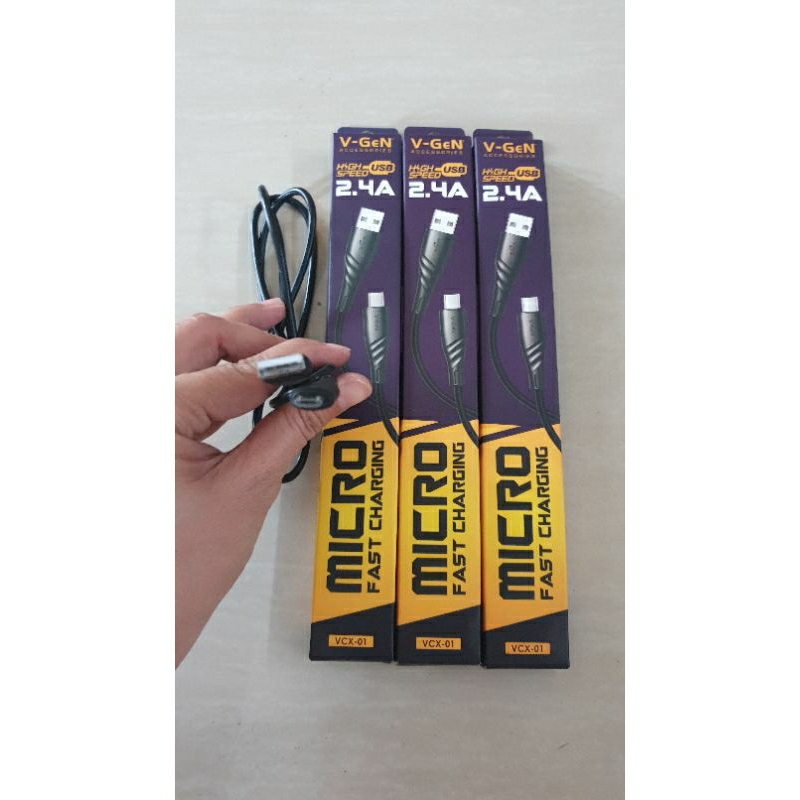 Kabel charger data USB MICRO V-Gen VCX-01